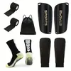 5-Piece Set of Outdoor Sports Football Socks + Shin Guards + Shin Socks + Bandages + Storage Bag