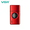 VGR high-end men's shaver alloy reciprocating three blade shaver LED intelligent digital display 9000 speed hair trimmer V-378