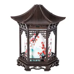 Chinese Style Element Pavilion Humidifier Unique Creative Decorative Night Light with Delicate Spray to Improve Air Quality