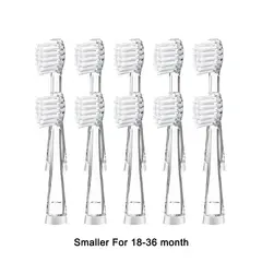 10PCS Kid's Replacement Toothbrush Heads Soft Bristle Replaceable Brush Heads For Seago SG977/EK6/EK7/SG513 Electric Toothbrush