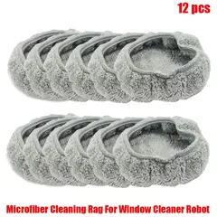 Microfiber Cleaning Rag For Window Cleaner Robot,Reusable 14.5cm Mops For Universal Round Robot Vacuum Cleaner Towel Dust Cloth