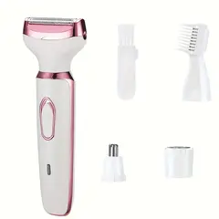 HOMEFISH 4 in 1 Electric Razor for Shaver Lady Shaver Body for Armpit Bikini Arm Leg Face Mustache Portable Painless