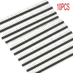 10PCS 1x40Pin 2.54mm Pitch Single Row Female PCB Socket Board Male Pin Header Connector For Arduino