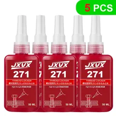 Tightener 243 271 Threadlocker (Equivalent to Loctite) Anaerobic Adhesive Sealant Medium-to-High Strength, Oil-Resistant, High-Temperature Resistant, Blue, Removable