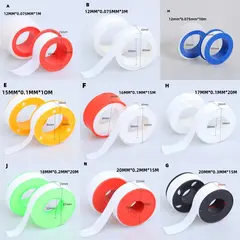 PTFE Plumbers Tape High-Density Pipe Sealing Tape Waterproof Gas Plumbing Thread Tape White Water Sealant Seal For Shower Head
