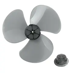 14Inch 3 Leaves Plastic Fan Blade Electric Fan Accessories Household Standing Pedestal Fan Blade Table Fanner With Nut Cover