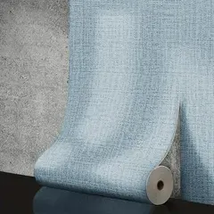 50cm Self-Adhesive Foam Wall Panel Wide 3D Linen PVC Texture Waterproof Soundproof Removable for Living Room Bedroom Home Decor