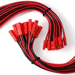 10 Pairs 20 AWG JST Plug Connector 2-Pin Male Plug Connector Cable Suitable for LED Light Strip Remote Control Toy Battery
