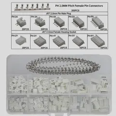 460PCS JST XH2.54 XH 2.54mm PH2.0 Wire Cable Connector 2/3/4/5/6 Pin Pitch Male Female Plug Socket Terminal Plier Set