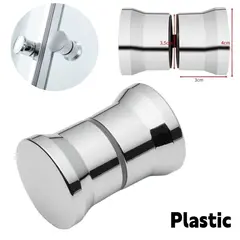 Stylish Shower Glass Door Handle,Sliding Shower Doors Knob,Double Sided Pull Hardware Replacement Parts for Bathroom Glass Doors