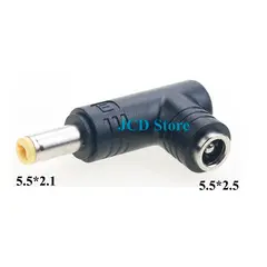 1 Piece Connector For DC Power Adapter Connector Plug Conversion Head Jack Female Socket 5.5*2.5/2.1mm Turn to Male 5.5*2.1/2.5m