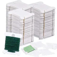 Plastic Embroidery Floss Bobbins Embroidery Floss Organizer for Cross Stitch Yarn Bobbin Winder for DIY Sewing Thread Storage