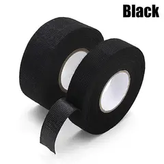 15 Meter Heat-resistant Flame Retardant Tape Adhesive Cloth Tape For Car Cable Harness Wiring Loom Protection Width 9/19/25MM