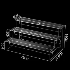 Multilayer Acrylic Display Stand Figures Holder Jewellery Display Riser Cupcakes Rack Removable Shelves Storage Organizers