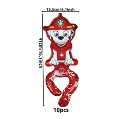 20/10pcs Creative Wrist Wearing Balloons - Doggy Themed Birthday Wrist Wearing Balloons for Boys and Girls PAW Patrol themed bal