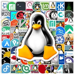 Linux Open Source Stickers Waterproof Vinyl Decorative DIY Gift for Programmer Developer IT Engineer Laptop Phone Luggage Bottle