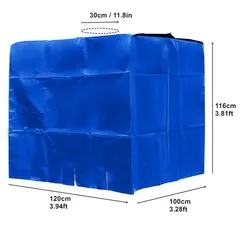 IBC Tank Cover Outdoor Garden Waterproof Cover 1000 liters IBC Rain Water Container Ton Barrel Sun Protective Foil Dust Covers