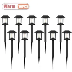 Outdoor Solar LED Ground Stake Light Lawn Lamp for Garden Villa Courtyard Park Landscape Yard Atmosphere Lighting