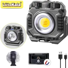 LiitoKala LF-786 Work Lights+26650 5000mAh Battery Rechargeable 2700-8000K Temperature Sensitive Magnetic Work Light 360° Rotata