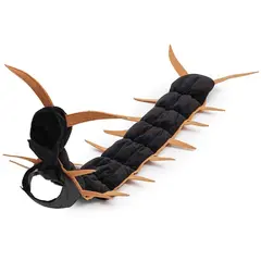 Plush Fluffy Halloween Centipede Cat Costume Simulated Centipede Creepy Cat Multi-leg Centipede Clothes Adjustable