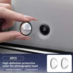 BLALION 2PCS Car Camera Lens Protector Advanced Scratch Car Camera Lens Guards Waterproof And Dustproof Protection Accessories
