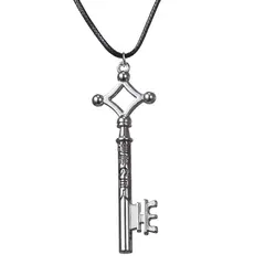 Hot Sale Attack On Titan Necklace Eren Key Shingeki No Kyojin Pendant Fashion Vintage Retro Anime Jewelry For Men Cosplay