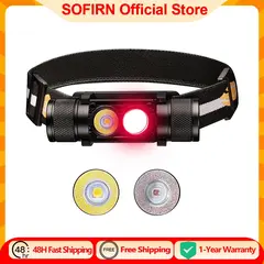 H25LR LED 90 High CRI Rechargeable Headlamp Powerful Lightweight Head Flashlight with Bright White Light  660nm Deep Red Torch