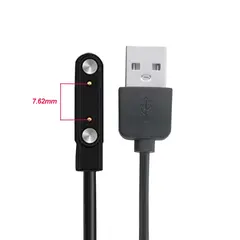 2 Pins 4 Pins Smartwatch Dock Charger Adapter USB Charging Cable Cord for Smart Watch Power Charge Wire Accessories