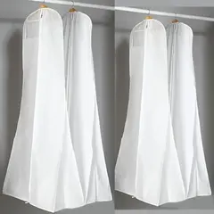 New Arrival Wedding Dress Cover Bags Dust Cover Zipper Gown Dustproof Cover Storage Bag Foldable Garment Clothes Case 2025