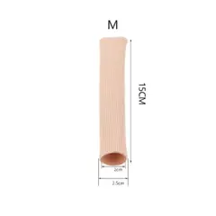 Gel Toe Cover Elastic Fiber Finger Protective Tube Toe Protection Pipe Reduce Friction Silicone Foot Protector Feet Care Parts