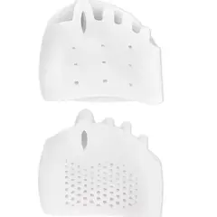 1 Pair of Gel Toe Protectors for the Forefoot, Featuring Breathable Honeycomb Design, Soft Silicone Socks, Specially Designed for Comfort, Suitable for Both Men and Women.