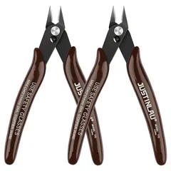 2Pcs Mini Nose Cutting Plier Electrical Wire Cable Cutter  Metal Side Snips Flush Pliers Convenient Durable Tool