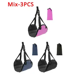 Portable Adjustable Leg Hammock with Comfortable Foot Rest for Airplane Office and Car Travel Support and Relaxation