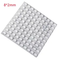 100Pcs Hot Sale Self Adhesive Round Silicone Rubber Bumpers Soft Transparent Black Anti Slip shock absorber Feet Pads Damper