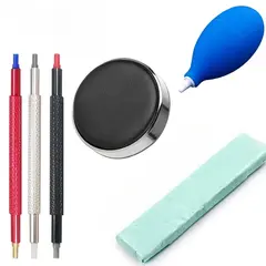 6/8PCS Watch Dust Air Blower Pump Rubber Cleaning Wristwatch Parts Cleaner Brush Tool Cleaning Suit Watch Repair Tool Care Kit