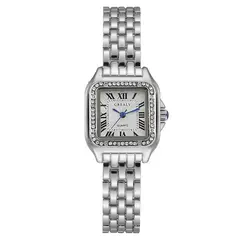Luxury Rhinestone Women Watches Fashion Square Quartz Wristwatch Simple Ladies Clock Reloj Mujer