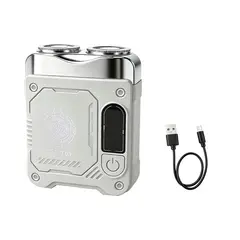 New Electric Shaver for Men, Rechargeable Beard Blade, Water Washed Digital Display Double Headed Shaver