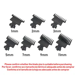For Kemei KM-2299 1 2 3 5 7 9 11mm Professional Hair Trimmer Limit Comb Guards Hairdresser Hair Cutting Guide Barber Accesories