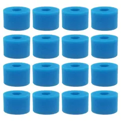 16Pc for Intex Pure Spa Reusable Washable Foam Hot Tub Filter Cartridge S1 Type