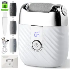 Rechargeable Electric Foot Grinder Dead Skin Remover Calluses Feet Scrubber Electric Foot File Dry Dead Cracked Foot Care Repair