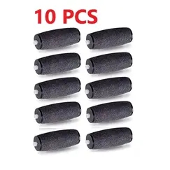 10 Pcs Foot Care Tool Heads Pedi Hard Skin Remover Refills Replacement Rollers For Scholls File