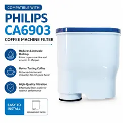 AquaClean Filter Replacement CA6903 for Philips Saeco Coffee Machine - Water Filter Cartridge for EP3246 EP5447 HD8927