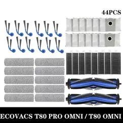 For ECOVACS T80 PRO OMNI / T80 OMNI Vacuums Cleaner Main Roller Mop Cloth Side Brus Bag HEPA Filter Replacement Accessories