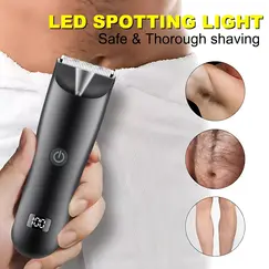 2026 Men's Body Trimmer, Electric Razor, Pubic and Underarm Hair Private Hair Trimmer, Ceramic Blade Men's Grooming Kit