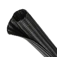 2/5M Black PET Expandable Self Closed Cable Sleeve Diameter 3mm ~ 50mm Split Insulated Heat Resist Split Line Protector Sleeve