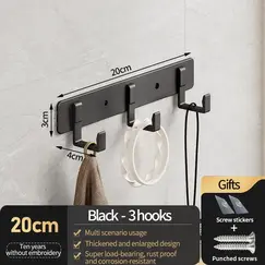 Hooks for Hanging Clothes at the Entrance Door, Hanging Hangers on the Wall, and Strong Hooks for the Wardrobe in Th