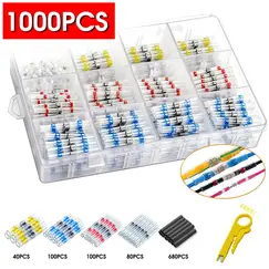 50/100/300/800/1000pcs Practical Electrical Waterproof Seal Heat Shrink Butt Terminals Solder Sleeve Wire Connectors