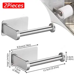 1~2PCS Toilet Paper Rack Bathroom Paper Towel Holder Adhesive Absorbent Paper Dispenser WC Kitchen Hardware Storage Accessories