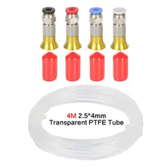 XCR 3D Printer Filament Dryer Box Pneumatic Connector with Nut for PLA ABS Filaments 2.5x4mm PTFE Tube 3D Printer Accessories
