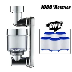 1080 ° Rotatable Extension Conventional Filter Faucet Nozzle Universal Bathroom Faucet Extension Adapter Aerator Faucet Extender